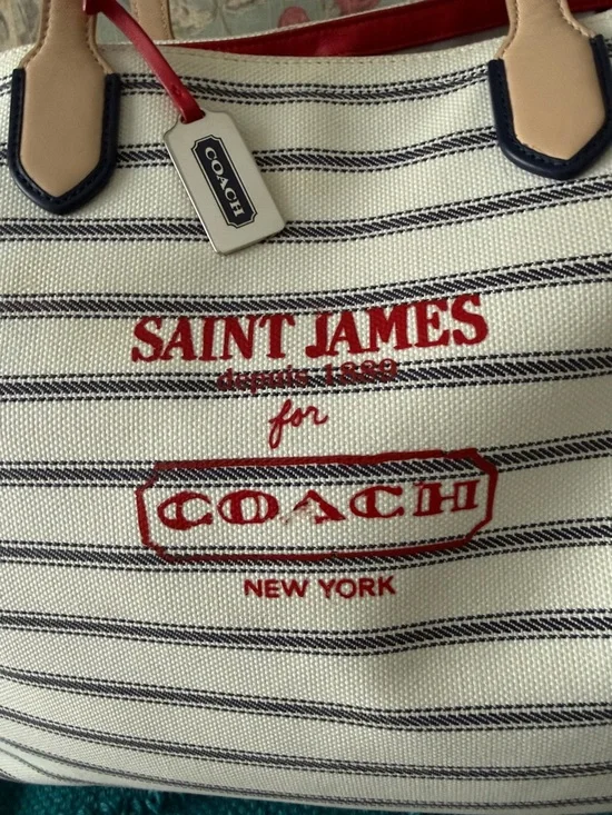 Coach x Saint James Legacy Weekend Breton Nautical Tote - Picture 3 of 9
